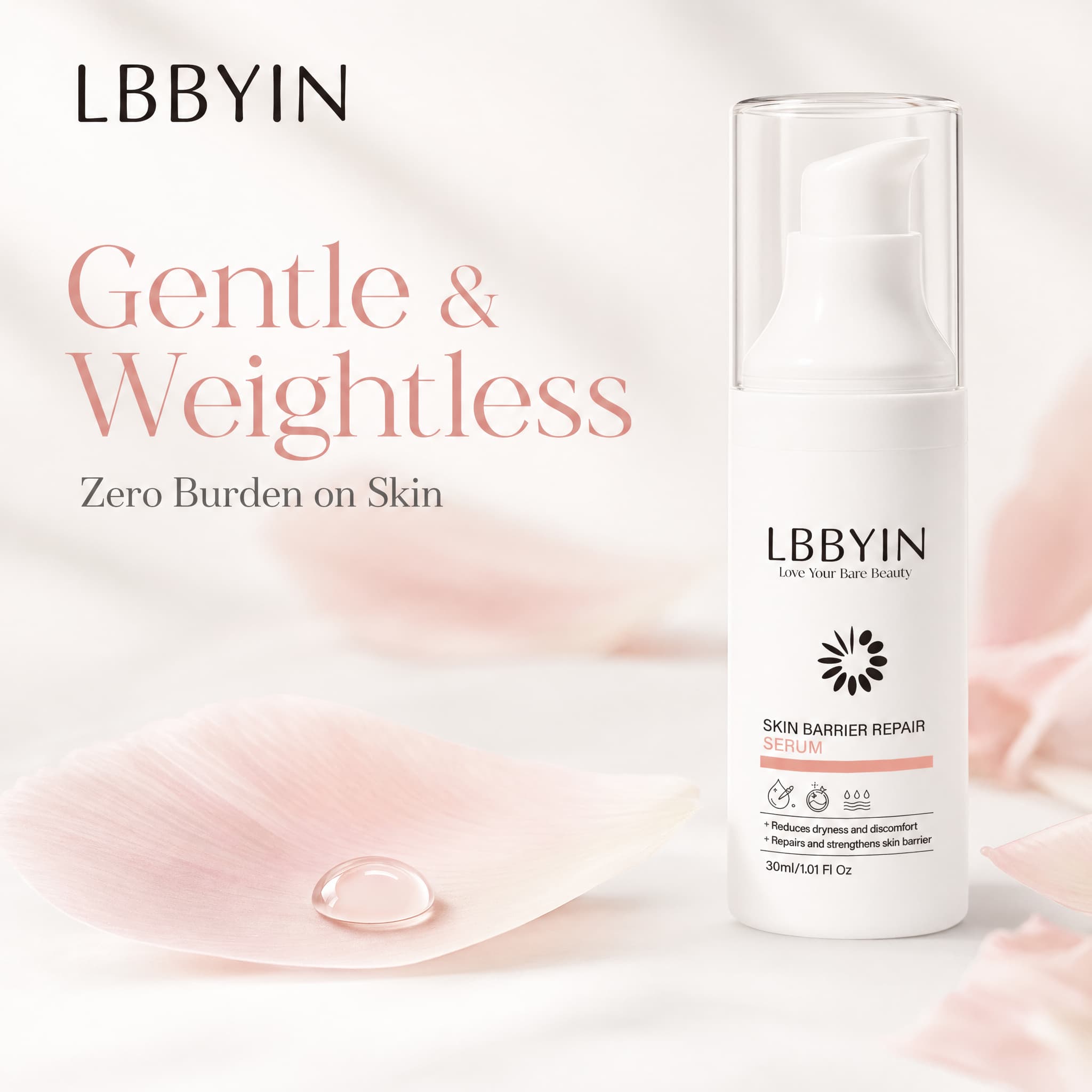 Derm-Grade Barrier Serum Ceramide Postbiotic Repairing Essence Clinical Strength Soothing Serum for Sensitive Skin Redness
