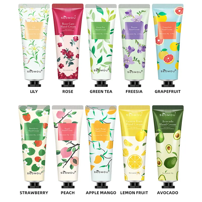 Top Sell Wholesale Price Travel Size Hand Cream Fruity Natural Plant Lotion Private Label Whitening Moisturizing Hand Cream