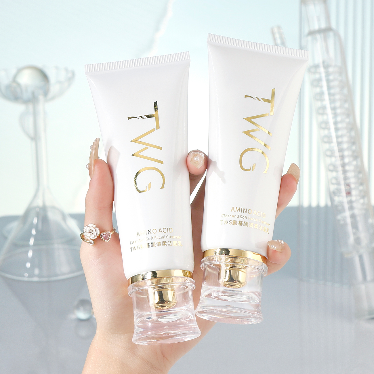 TWG OEM/ODM Skin Care Products Deep Pore Clean Face Wash Factory Moisturizing Amino Acid Face Cleanser
