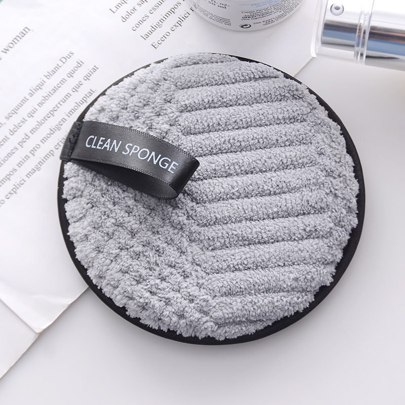 Free Sample Custom LOGO Luxury Reusable Makeup Remover Pad Cleaning Puff Magic Facial Microfiber Makeup Remover Sponge Pads Sets