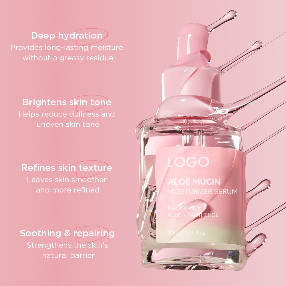Custom Formula Strengthens Barrier Aloe Nourishes Deeply Hydration Facial Skin Serum for Private Label Brands