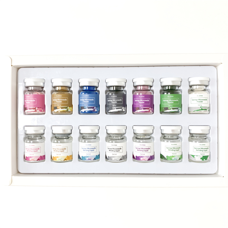 k OEM/ODM Algae Peeling Powder Acne Treatment Sponge Spicule Bio-Microneedling Kit Collagen Regeneration Spongilla Micro-needle