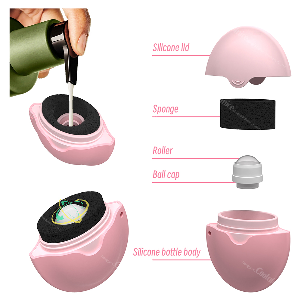 Travel Portable Sunscreen Applicator All-Purpose Refillable Ball Bearing Sunscreen Sponge Applicator for Adults and Children