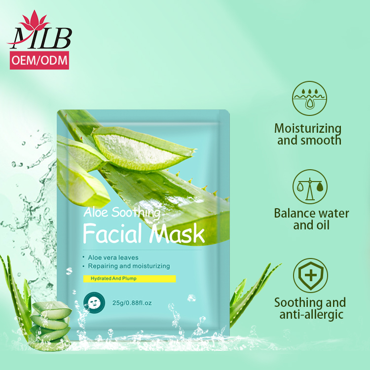 Wholesale No Woven Beauty Mask Silk Face Care Oil Control Purifying Vegan Facemask Green Tea Sheet Facial Masks Manufacturer