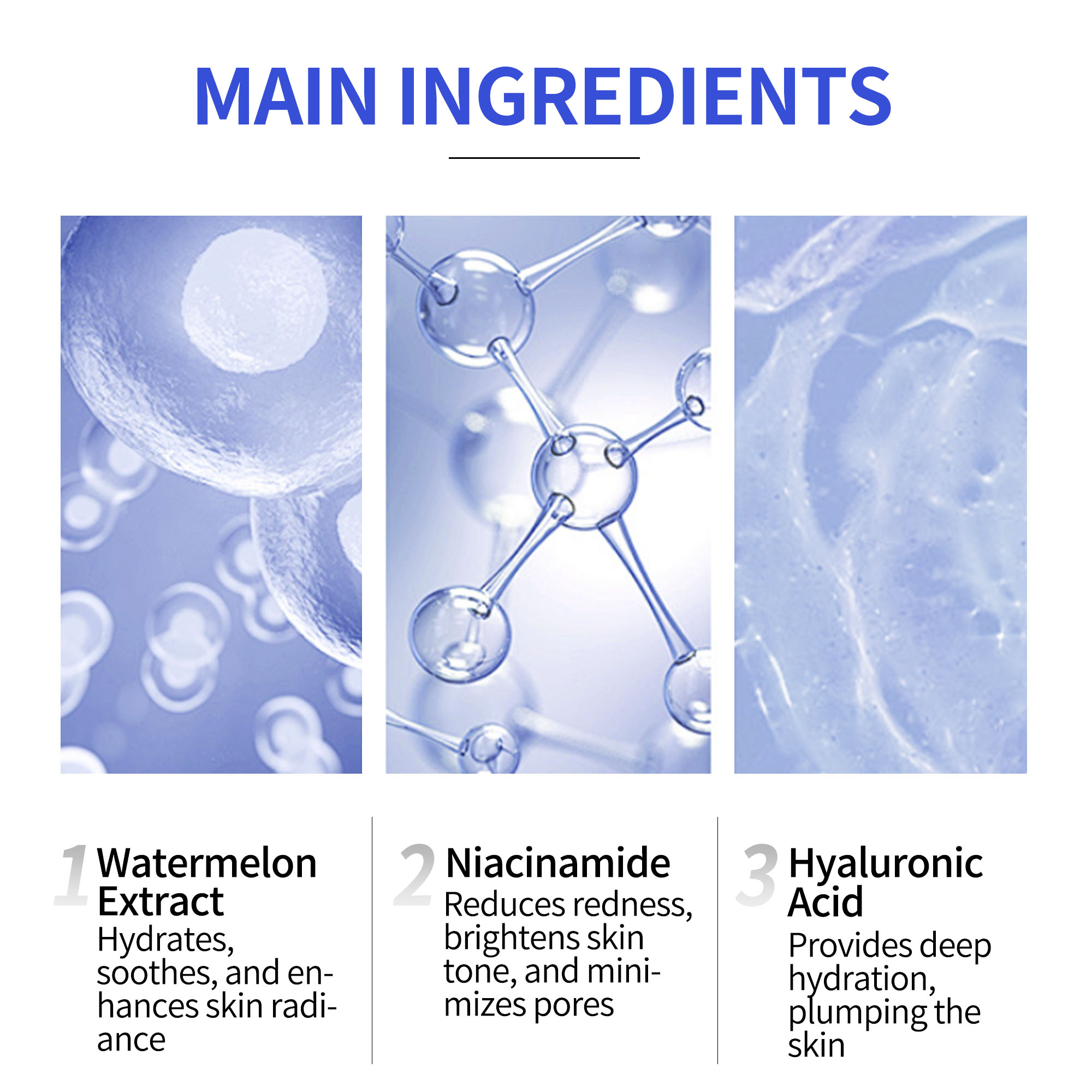 Custom Watermelon Niacinamide Skincare Set | Pore-Tight Toner Dewy Serum Hydrating Cream | OEM/ODM Private Label Manufacturer