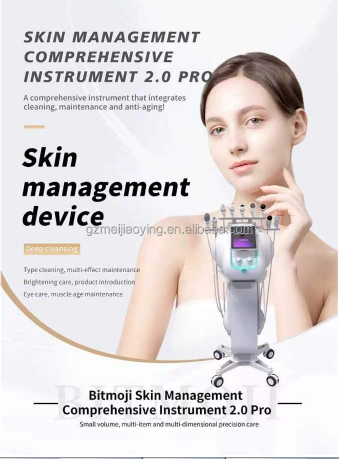 Multifunction Spa Professional Hydro 9-in-1 Skin Care Spray Exfoliate Aqua Peeling Device, Microdermabrasion & Skin Rejuvenation