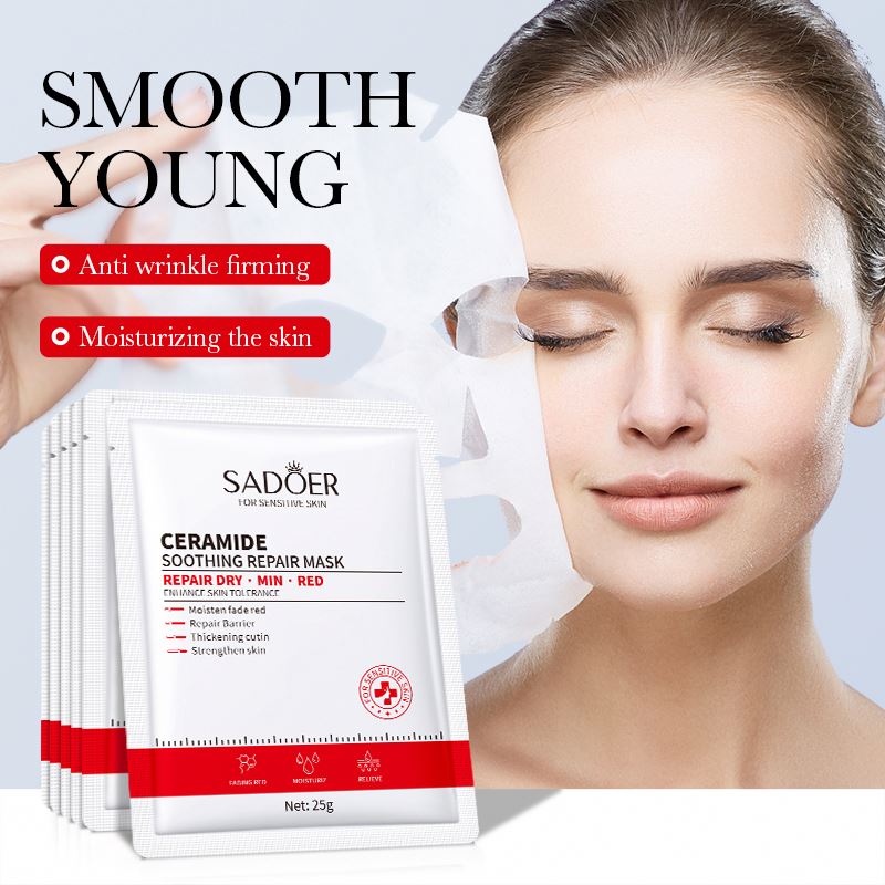 SADOER New in 2025 Whitening Ceramide Herbal Smoothing Skin Care Products Sensitive Skin Moisturizing Repair Skin Care Set
