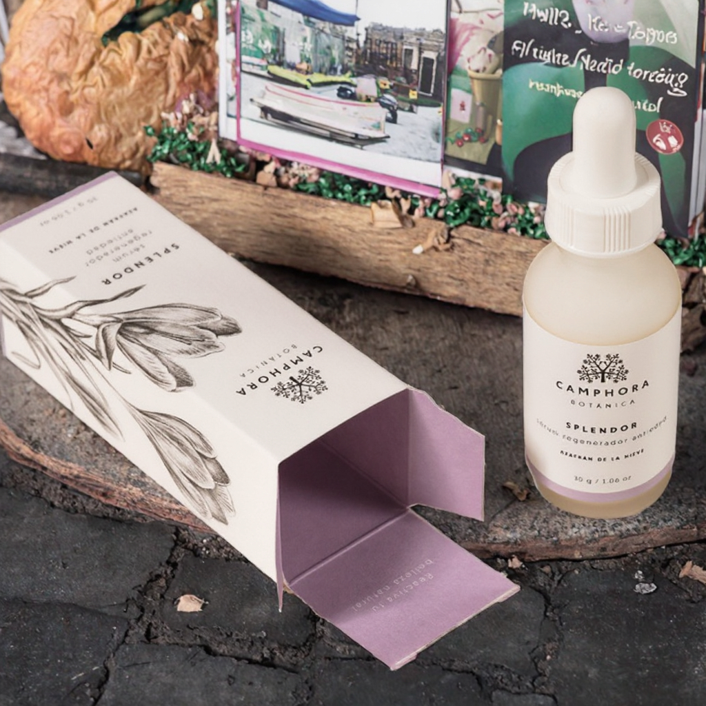Wholesale Eco Friendly Recyclable Customised Private Label 30ml Beauty Cosmetic Skin Care Serum Empty Coated Paper Four-Color