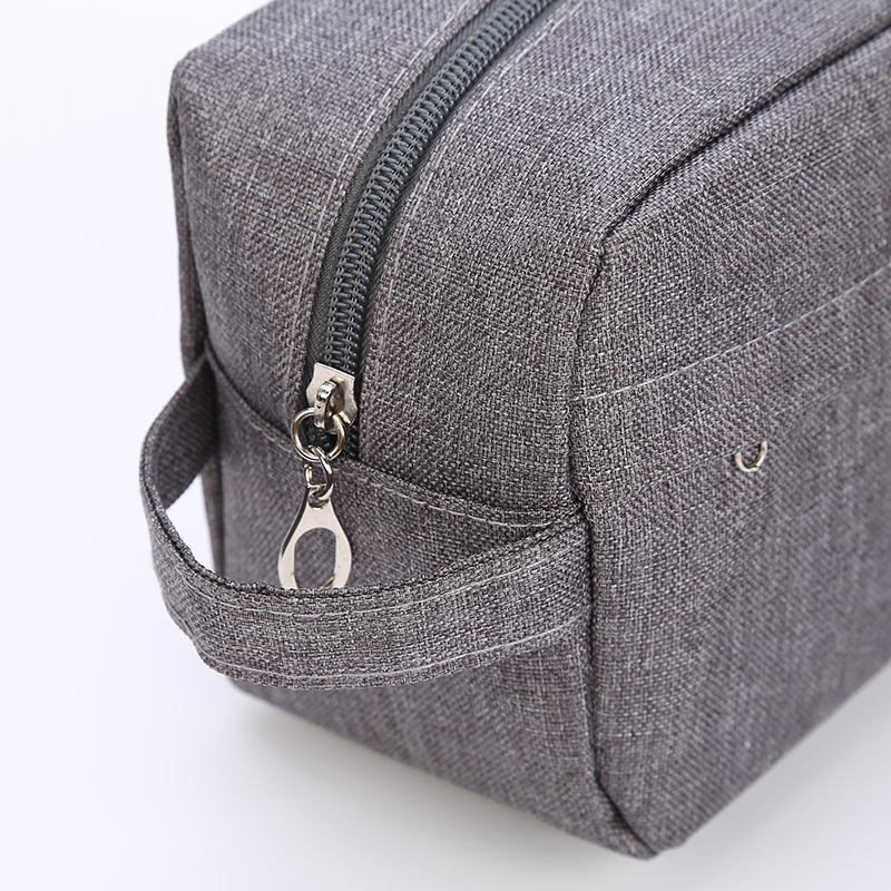 Customized Travel Cotton Makeup Bag Large Bag Pouch Man Canvas Cosmetic Bag