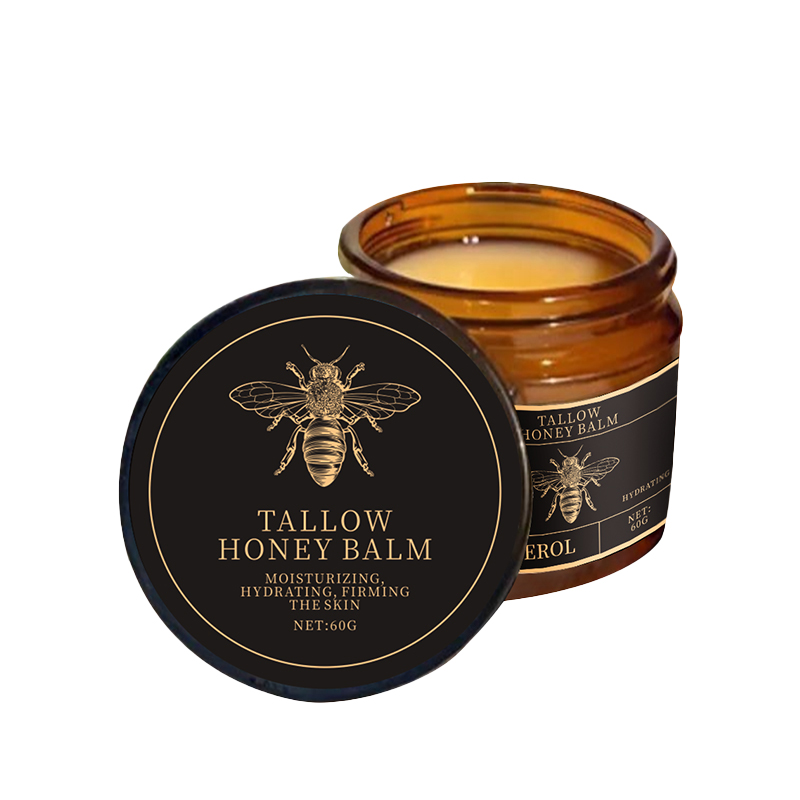High Quality OEM Honey Beef Tallow Balm Moisturizer Natural Honey Tallow Night Cream For Smooth Skin Custom Logo Hotsale