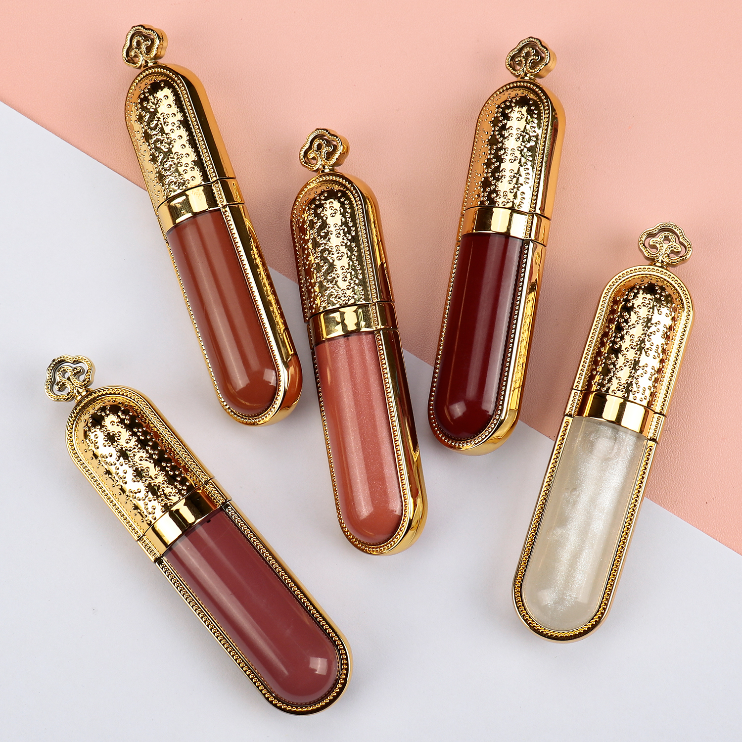 OEM ODM Custom Logo Mineral Lip Gloss Makeup Luxury Long Lasting Moisturizing Lip Tint Wholesale Liquid Lipstick Beauty Products
