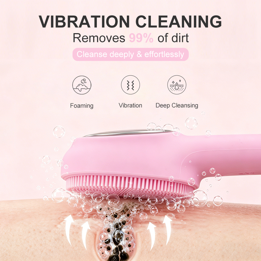 New Arrivals Customized Portable 3-IN-1 Vibrating Home Use Tool Skin Care Massage Face Scrubber Pore Deep Facial Cleansing Brush