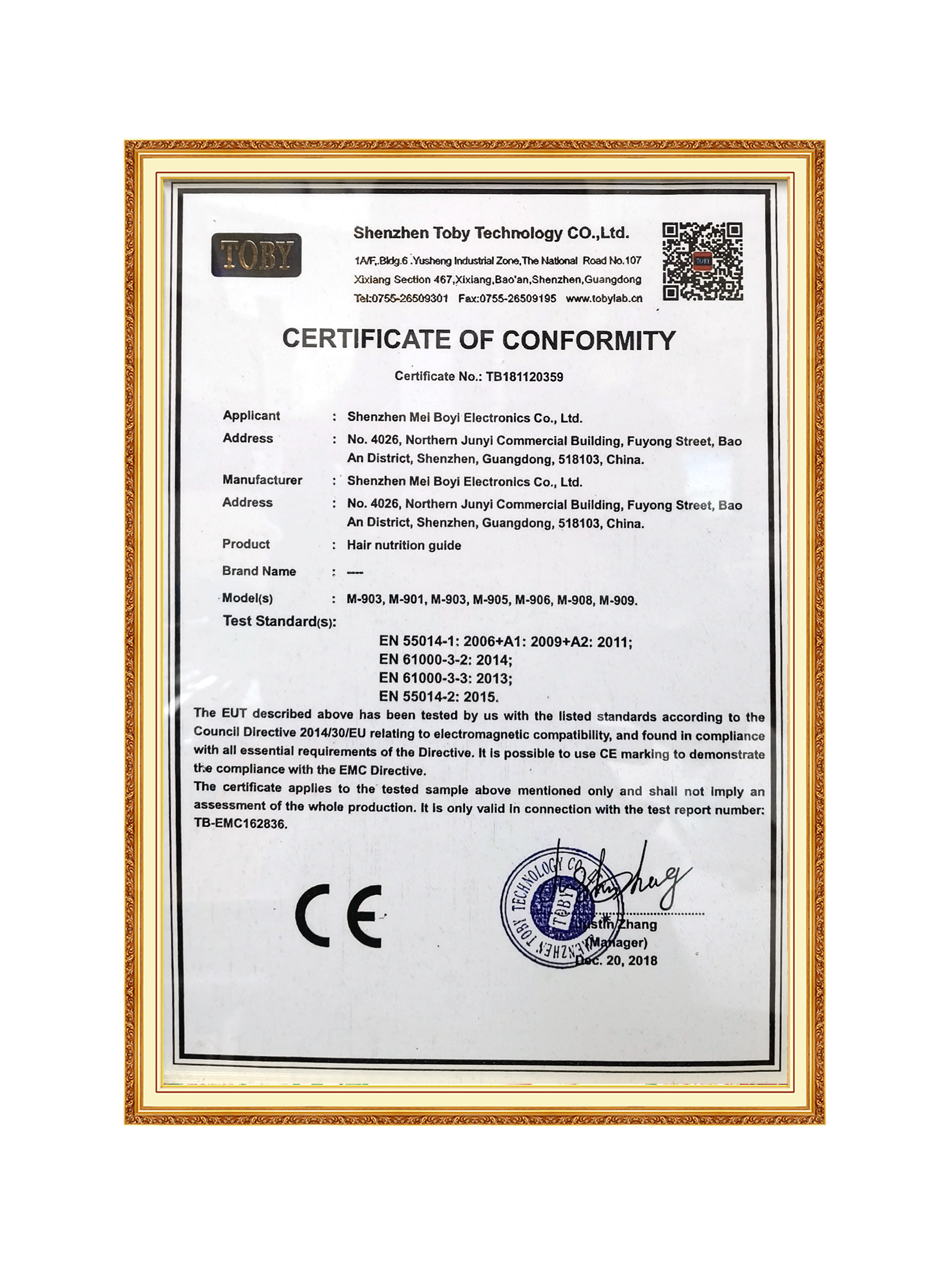 Certificate 1