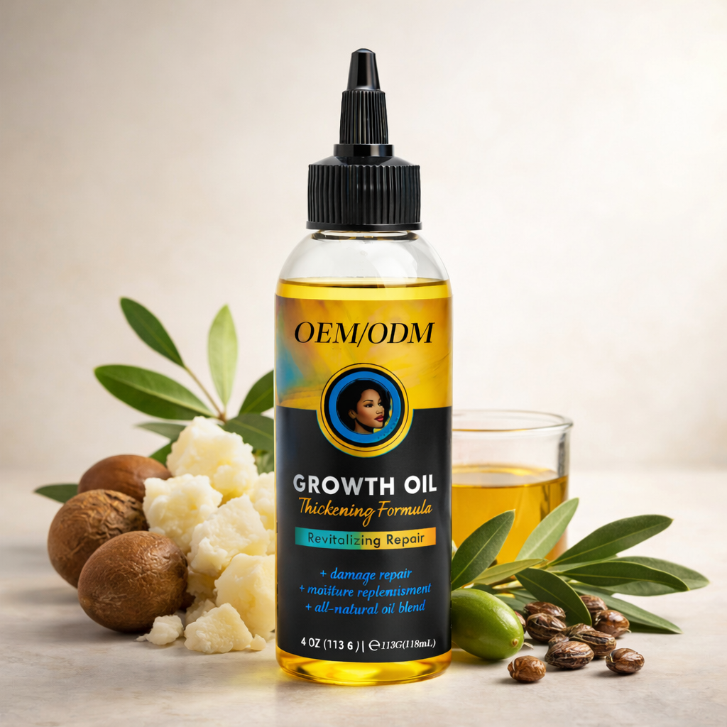 Hair Loss Treatment OEM/ODM Private Label Natural Organic 2-IN-1 Hair Thickening Serum Growth Oil Moisturizing Revitalizing