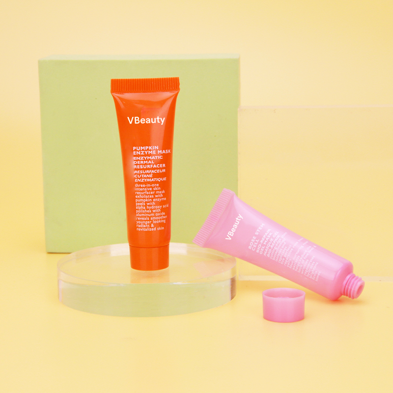 Manufacturer wholesale custom logo eco friendly recycled cleanser plastic soft tube cosmetic packaging