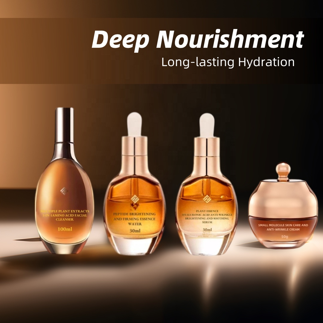 Anti-Aging Moisturizing Brightening Hydrating Face Care with Vitamin C &amp; Hyaluronic Acid Skin Care Set