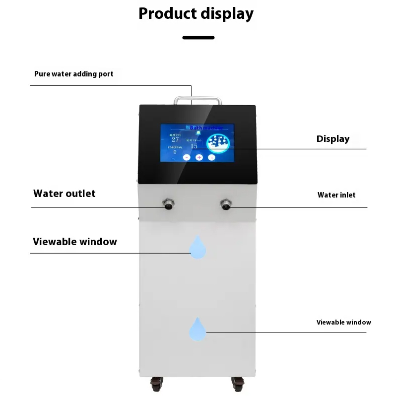 Beauty Salon 7.5L/min Hydrogen Bubble Bath Machine SPE PEM Tech Skin Care Hydrogen Spa Generator H2 Bath Device Wellness Center