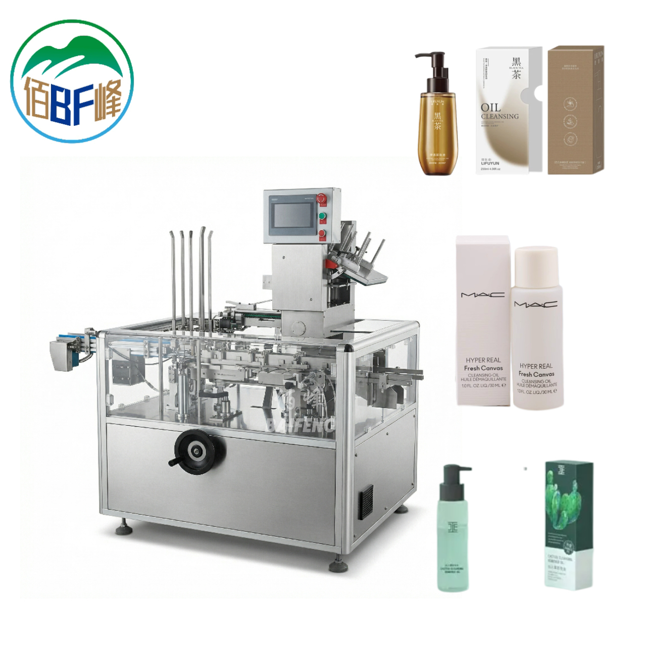Elite Vertical Eco-friendly Cartoning Machine Skincare Bottle with Sustainable Packaging Solution