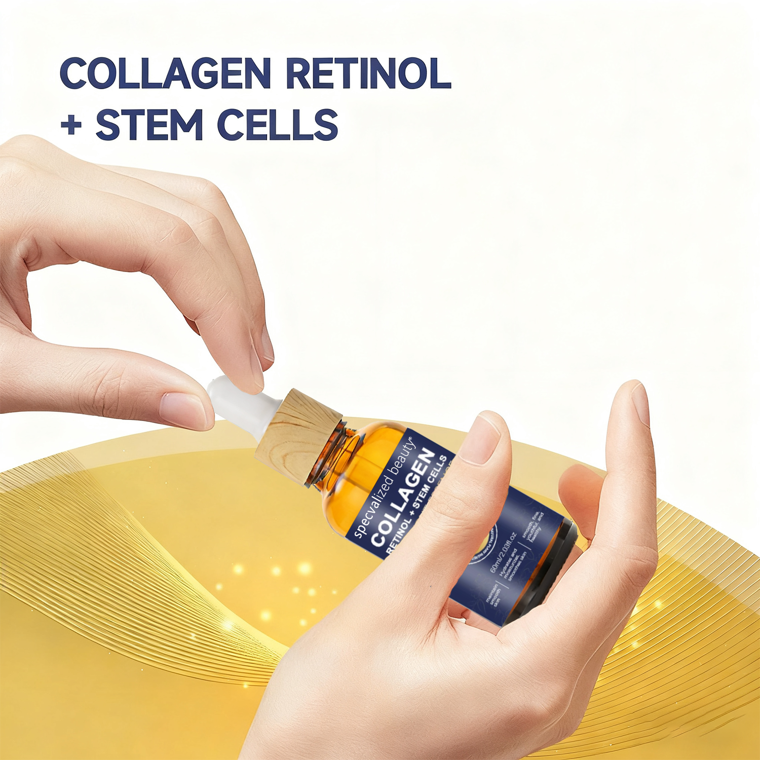 OEM/ODM Anti-Aging Skin Brightening Moisturizing Collagen Serum with Vitamin B5 Private Label Face Serum