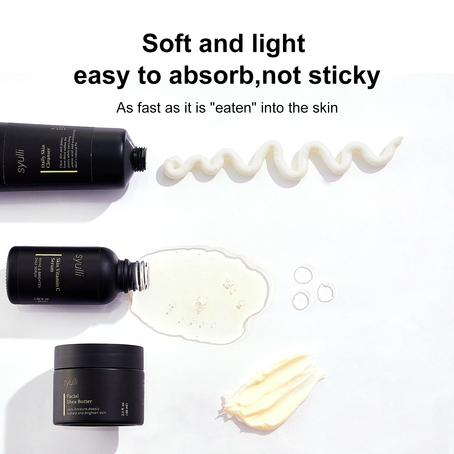 Private Label Anti Aging Products VC Facial Skincare Cream Serum Cleanser 3 Pieces Men's Skin Care Set