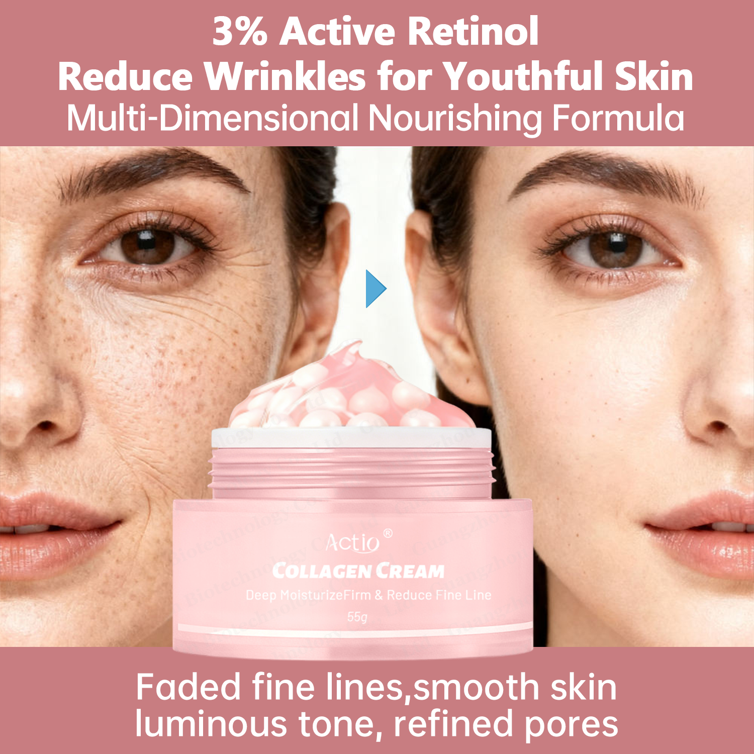 Collagen Whitening Capsule Cream With Glutathione Vegan Collagen Peptide Nourishing &amp; Firming Cream