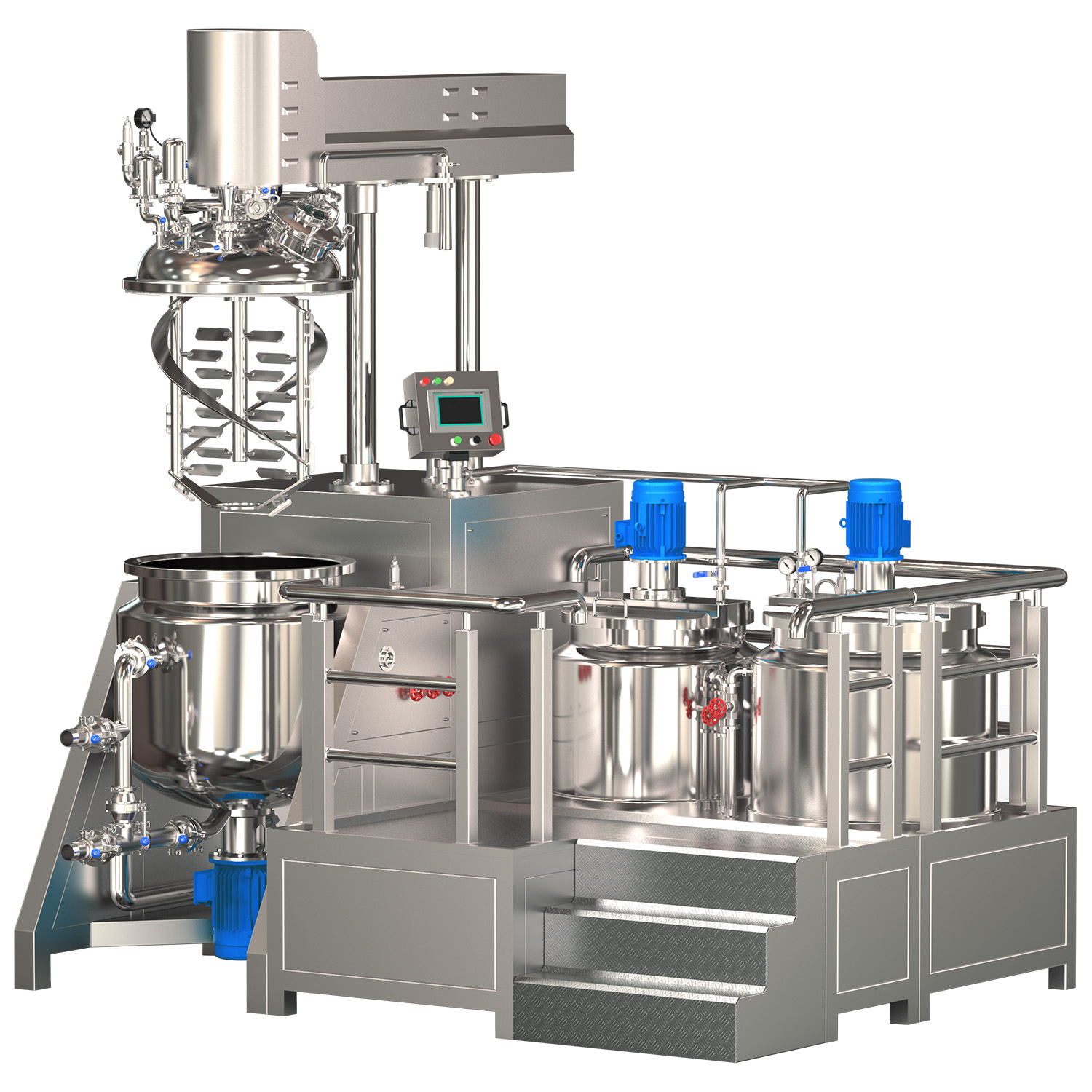 Professional OEM Cosmetic Cream Making Machine Vacuum Emulsifying Mixer Factory Direct Sale for Global Brands