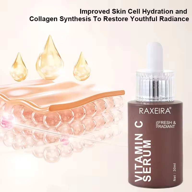 Natural Vitamin C Serum Manufacturer Natural Hyaluronic Acid Anti Aging Brightening Anti Wrinkle Facial Vitamin C Serum 30ml