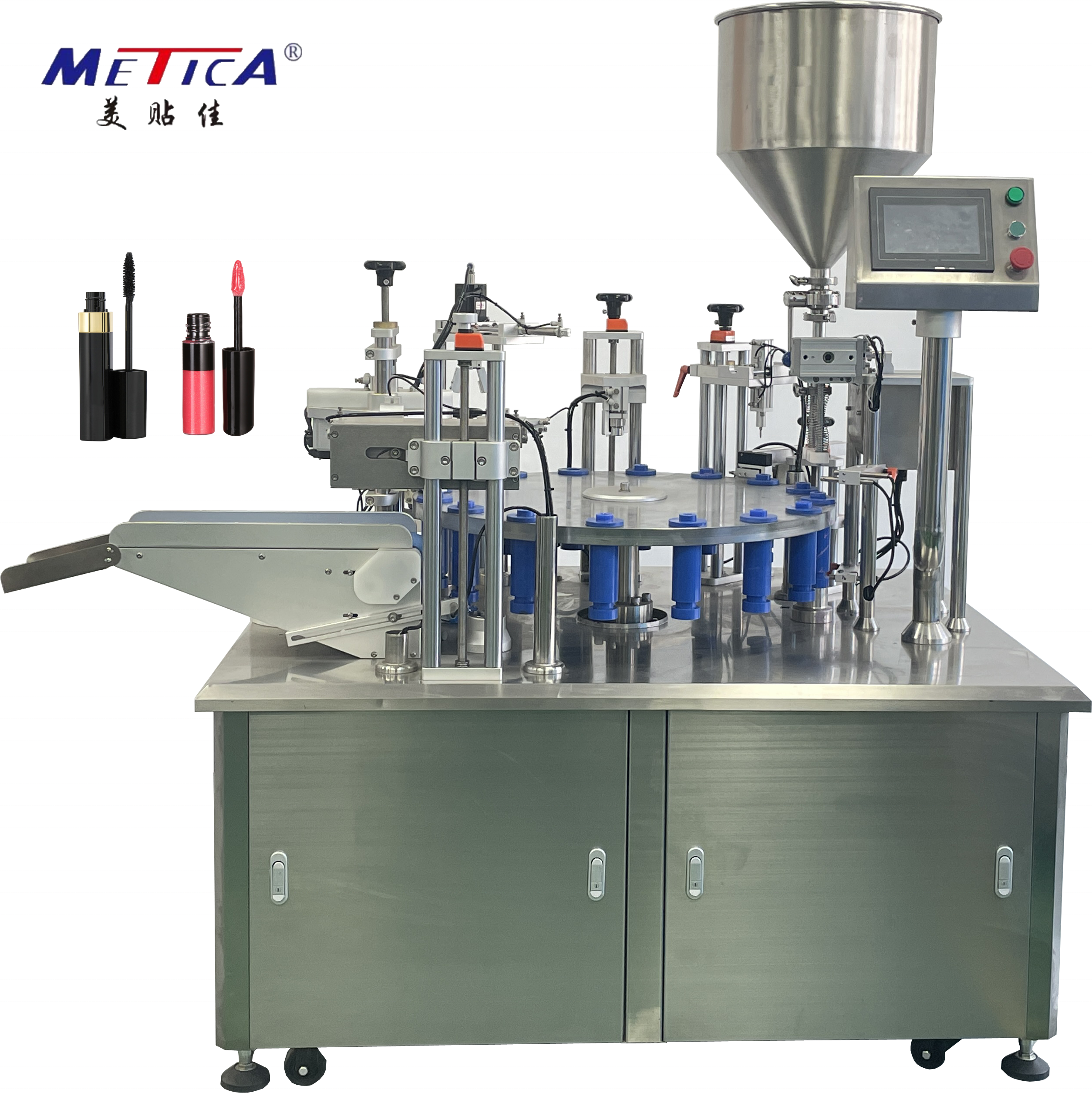 Automatic Lipstick Filling and Capping Labeling Line