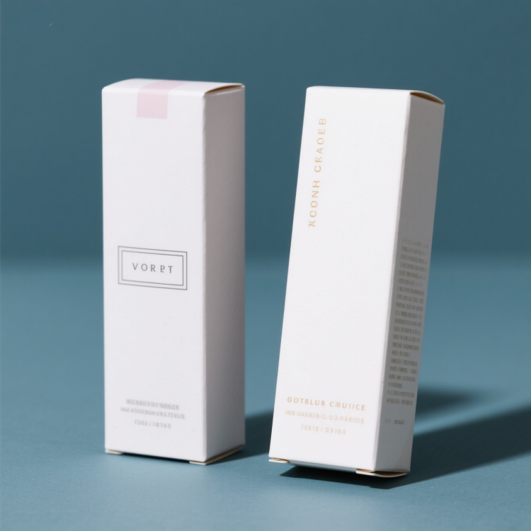 Luxury Eco-Friendly Recyclable Biodegradable Gold Foil Rigid Cosmetic Packaging Box Custom Skin Care Folding Carton Face Cream
