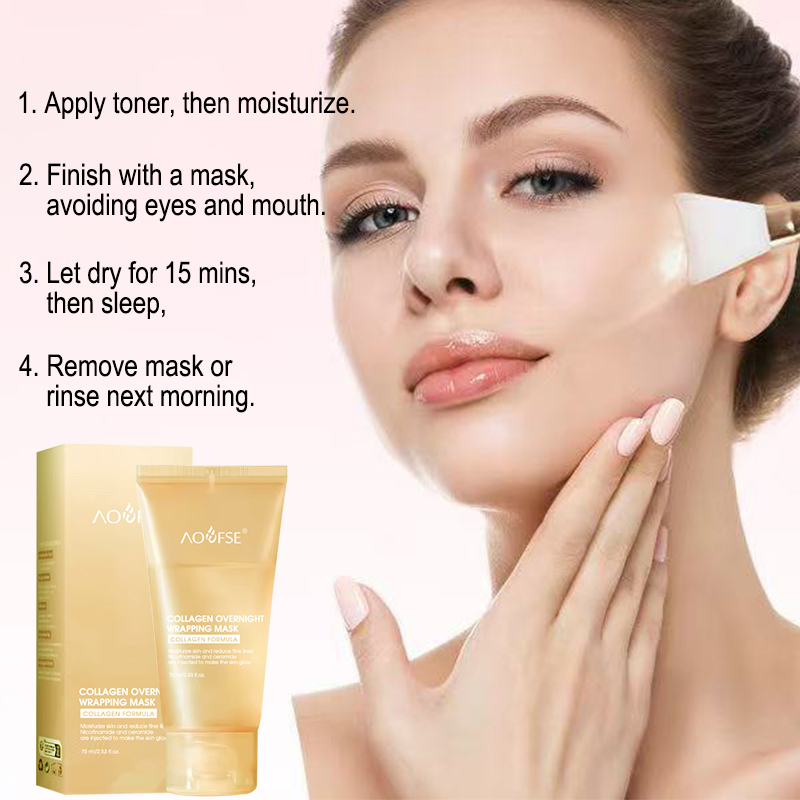 Oem Skin Care Products Manufacturer Kojic Acid And Turmeric Face Mask Turmeric Night Mask Collagen Mask for Skin Peel Off
