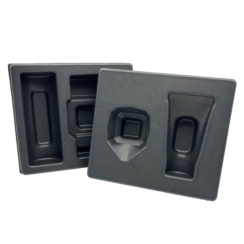 Biodegradable Virgin Pulp Cosmetics Protective Insert Tray Box Packaging Bagasse Molded for Skincare Bottle