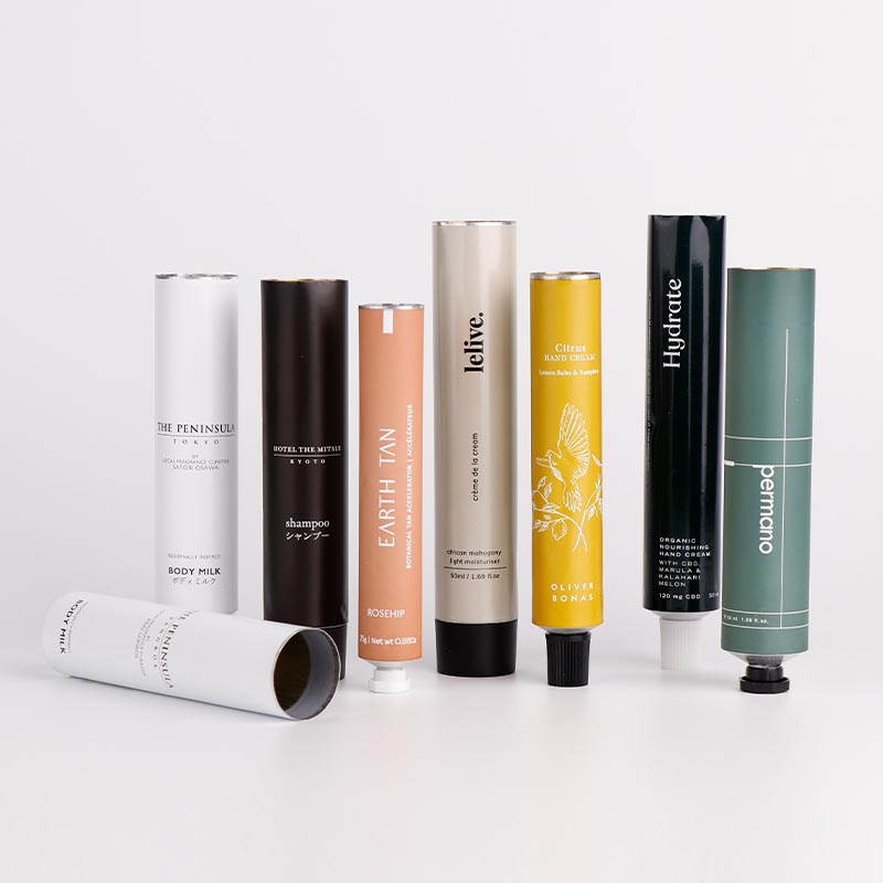 Aluminum Collapsible Cosmetic Tubes Hand Cream Aluminum Tube With Free Sample