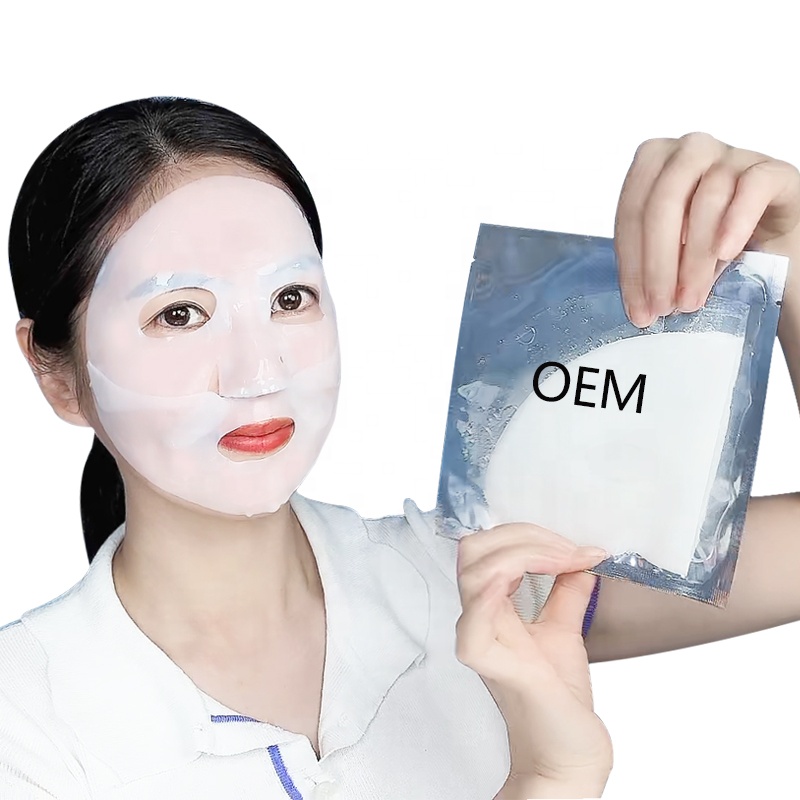 Organic Bio Collagen Jelly Face Mask Sheet Firming Anti-Wrinkle Brightening Hydrating Retinol Centella Vitamin C Herbal Vegan