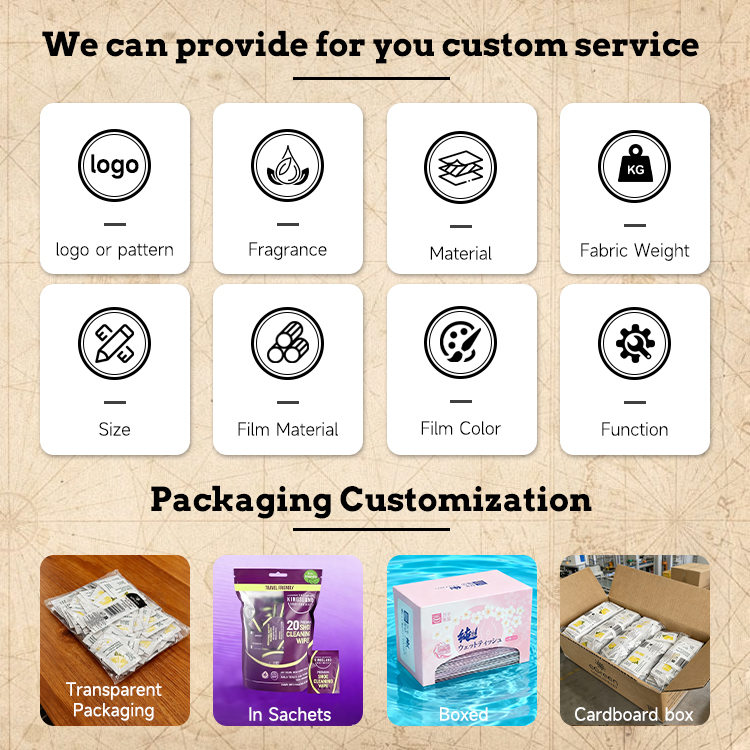 Wholesale Price Microfiber Eco-Friendly Soft Disposable Individually Wrapped Face Wet Towels Customized Fragrance CE MSDS