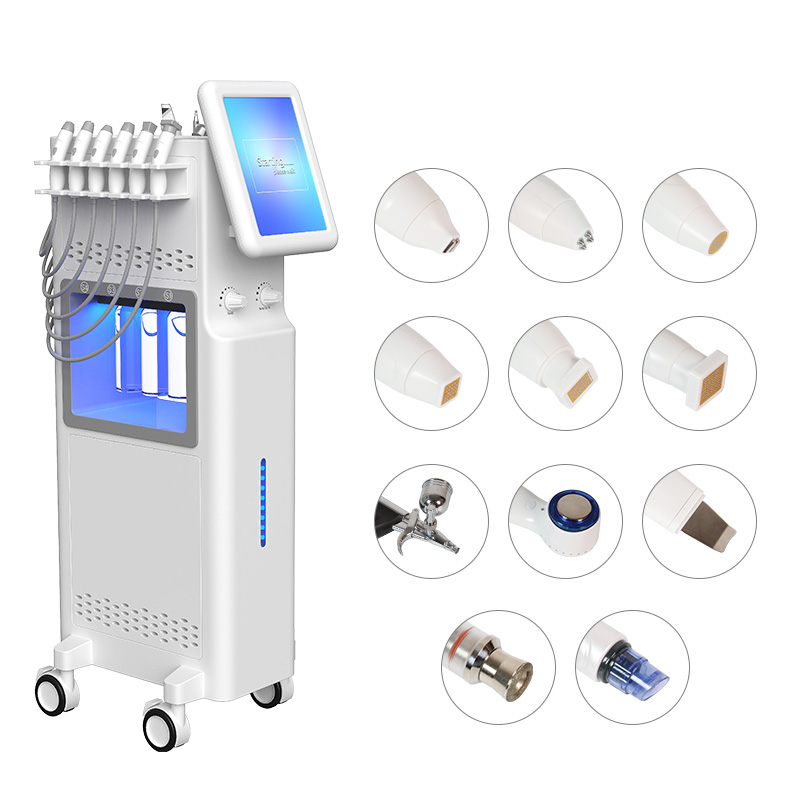 2023 Professional Diamond Peeling 11 In 1 Oxygen Jet Aqua Facials Skin Care Deep Cleaning Hydra Dermabrasion Facial Machine