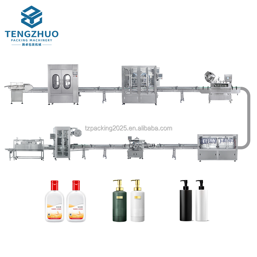 Manufacturer Custom Fully Automatic Cosmetics Industry Filling Capping Production Line Intelligent Paste Products Filling Line