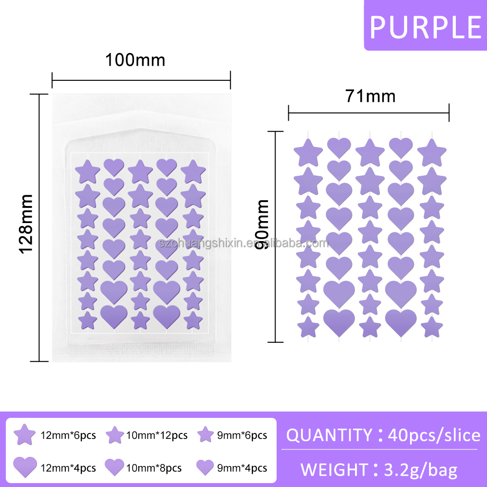 OEM Hydrocolloid Pimple Patches Custom Printed Acne Stickers Dermatologist-Tested Skin Care Solution for Acne Treatment