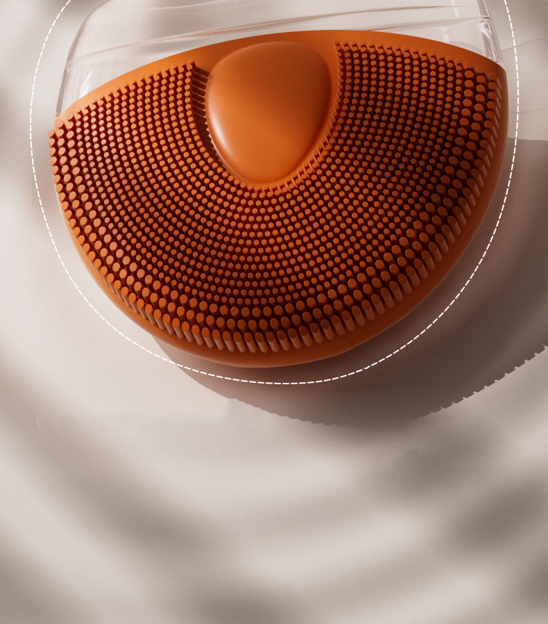 2 In 1 Silicone Facial Cleansing Brush Have Gua Sha Function Portable Face Scrubber For Daily Skin Care Massage &amp; Scraping