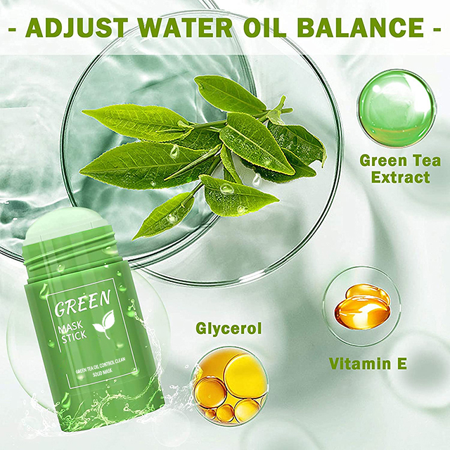 SEOMOU Hot Selling Facial Cleansing Clay Mask Green Tea Eggplant Cleansing Mask For Removal Blackheads Green Tea Mask