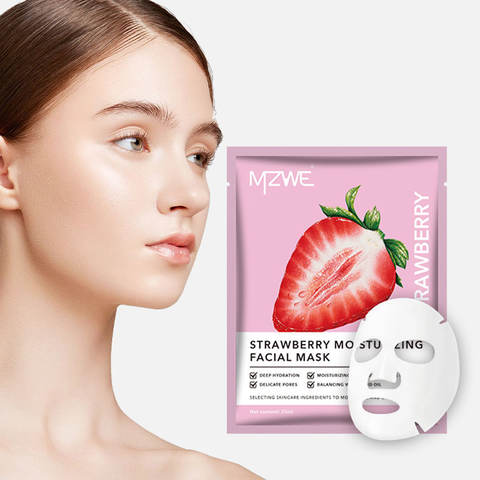 Vegan Organic Lemon Facial Sheet Mask Cosmetics Factory Whitening Hydrating Natural Organic VC Beauty Face Mask