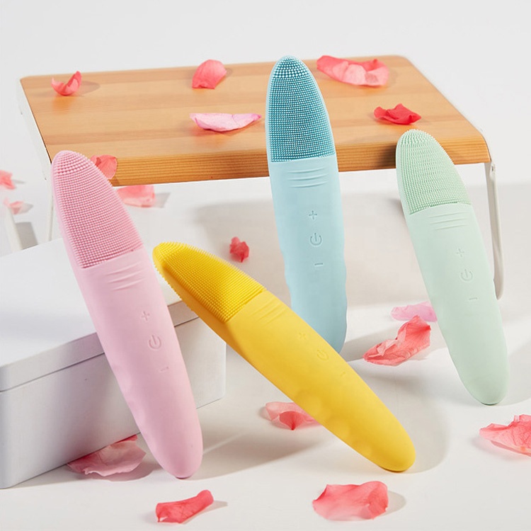 Wholesale Hot Products 2022 Custom Women Beauty Tools Waterproof Electric Sonic Silicone Facial Cleansing Brush Exfoliators