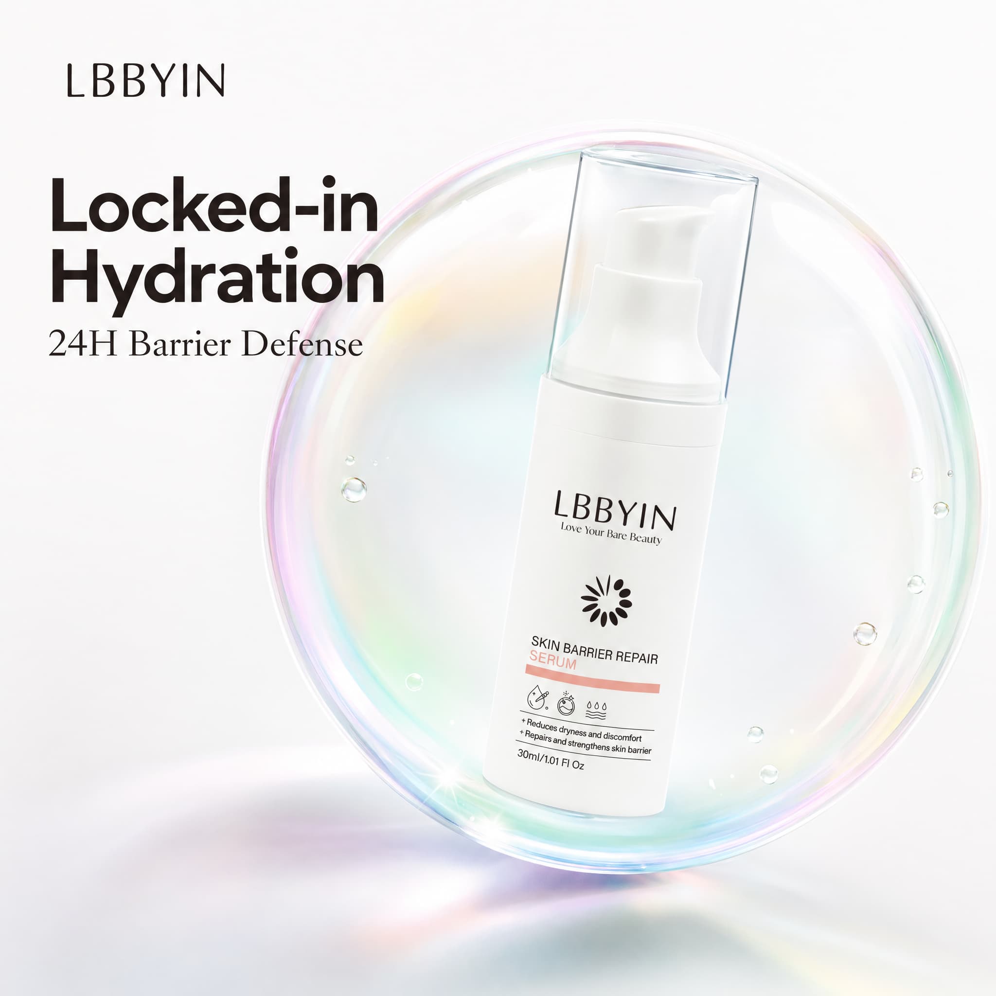 Derm-Grade Barrier Serum Ceramide Postbiotic Repairing Essence Clinical Strength Soothing Serum for Sensitive Skin Redness