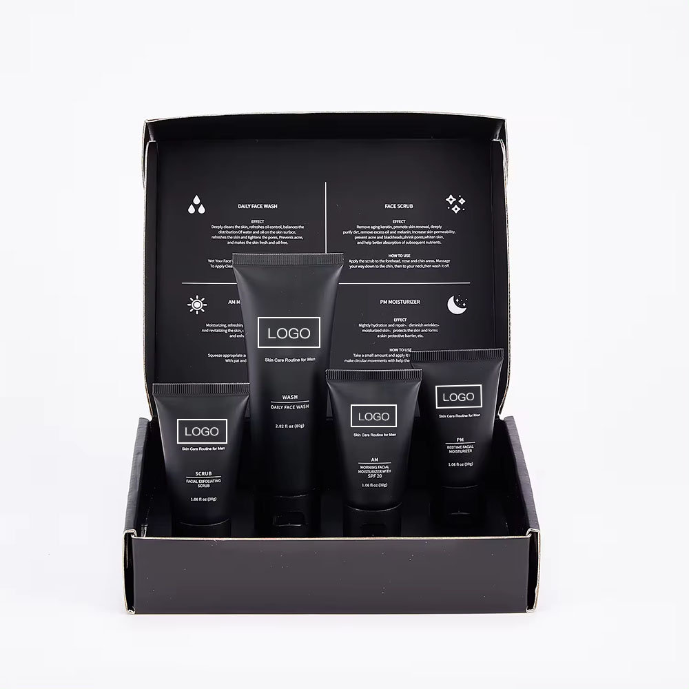 Private Label Mens Skin Care Products Vegan Organic Repair Moisturizing Acne Anti-Aging Whitening Korean Skin Care Set for Men
