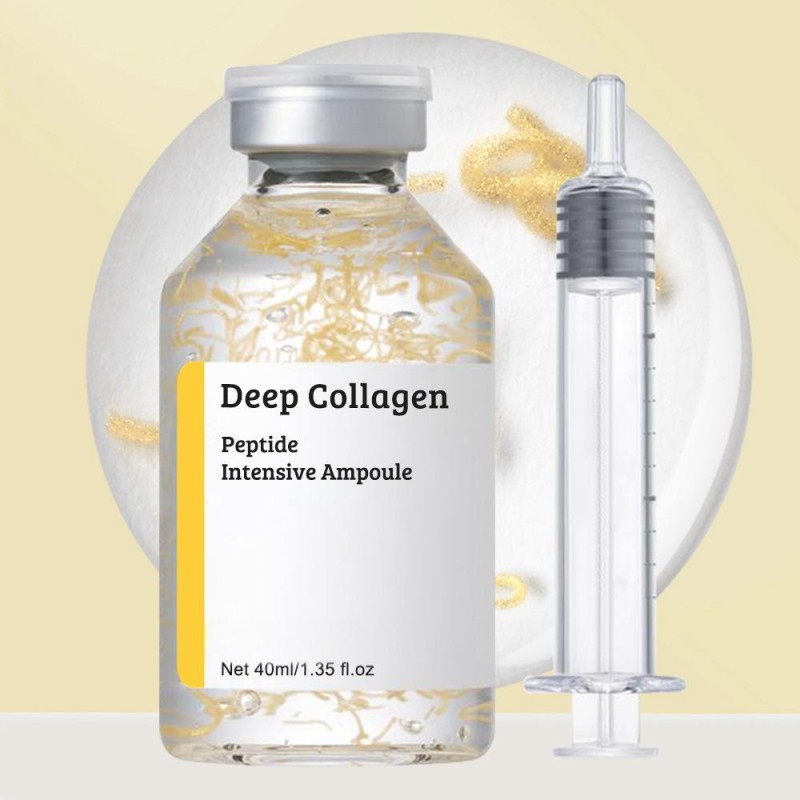 Anti Aging Silk Peptide Intensive Lifting Ampoule Facial Hydration Firming Collagen Peptide Ampoule Needle Tube For Liquid