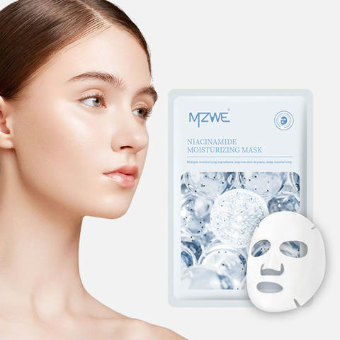 Vegan Organic Lemon Facial Sheet Mask Cosmetics Factory Whitening Hydrating Natural Organic VC Beauty Face Mask