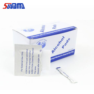 Custom Logo Disposable 70% Isopropyl Alcohol Prep Pads for Clean Skin 100PCS Per Box