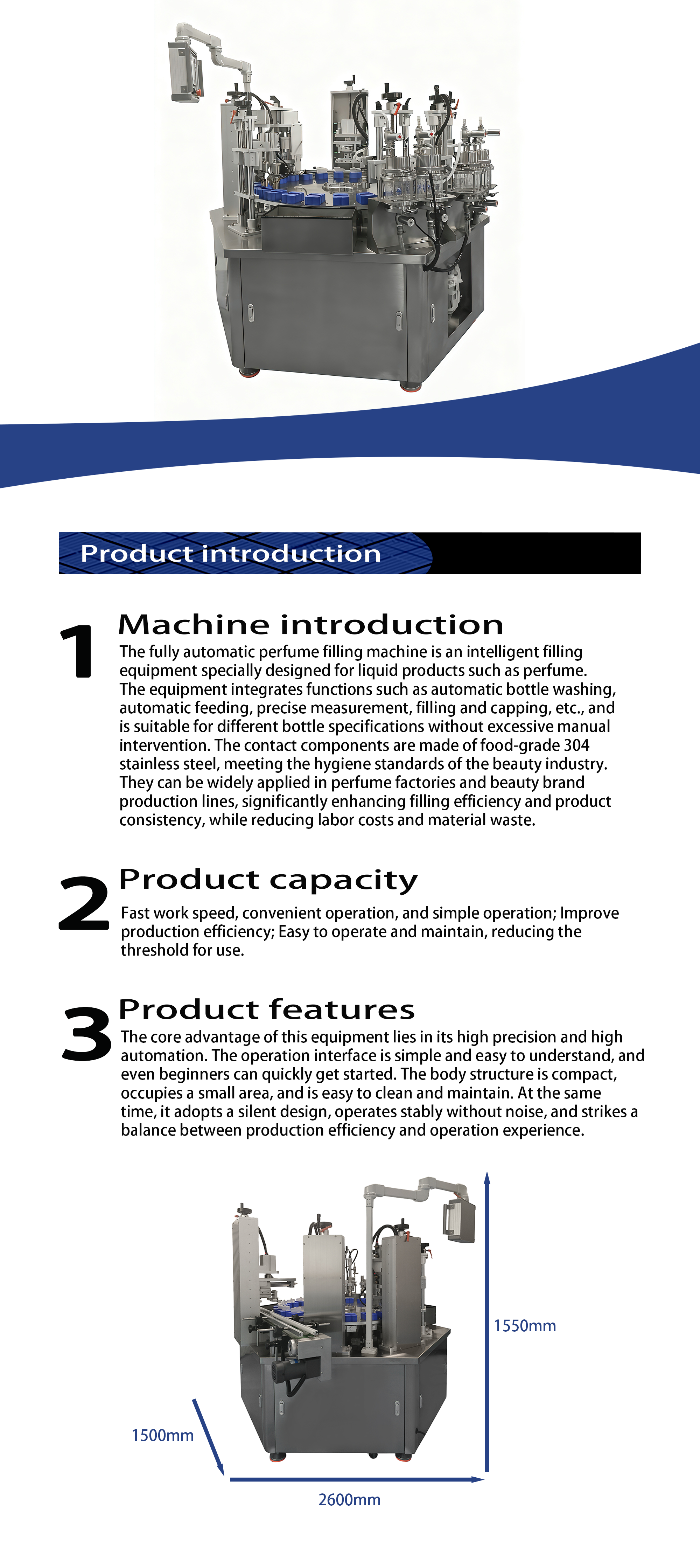 10ML30ML100ML Small Enterprise Perfume Manufacturing Automatic Filling and Capping Production Line