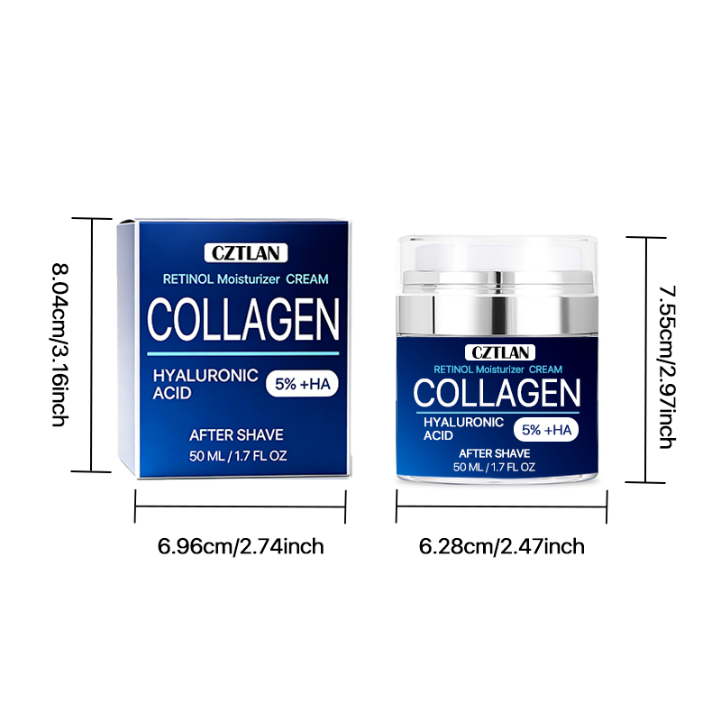 OEM Wholesale Fine Lines Daily Use Men Retinol Collagen Face Care Recovery Deep Hydration Nourishing Rentinol Moisturizer Cream