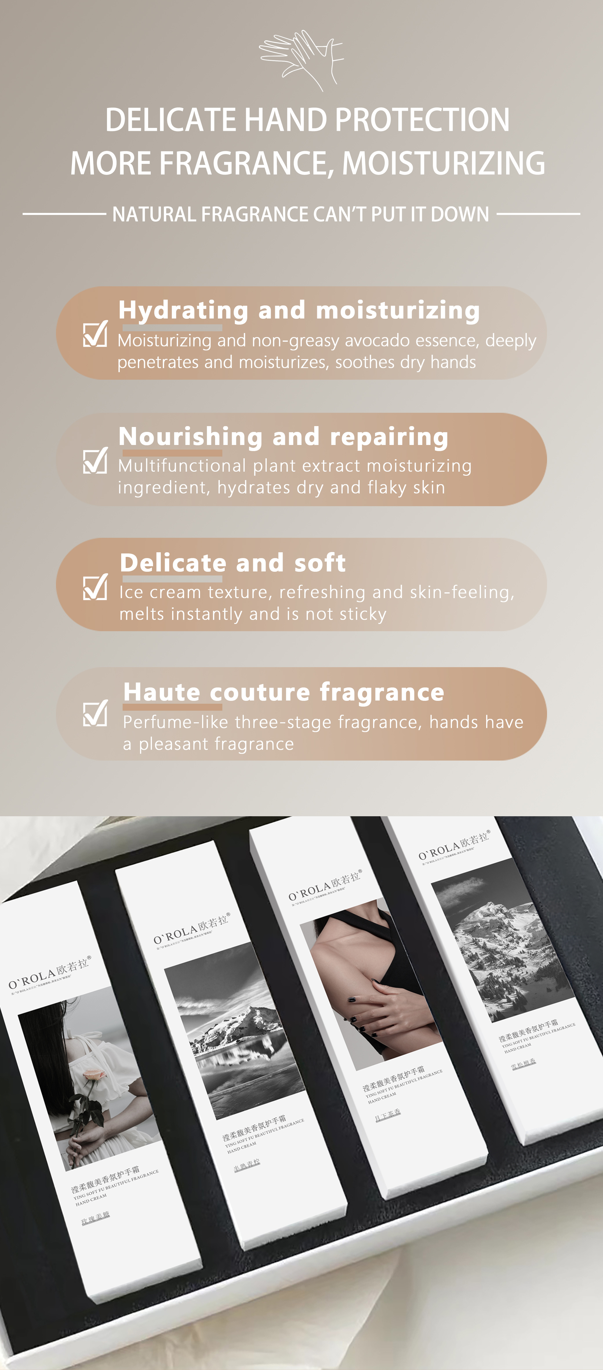 Customizable Label Mini Moisturizing Nourishing Firming Unisex Hand Cream for Gifts & Promotions