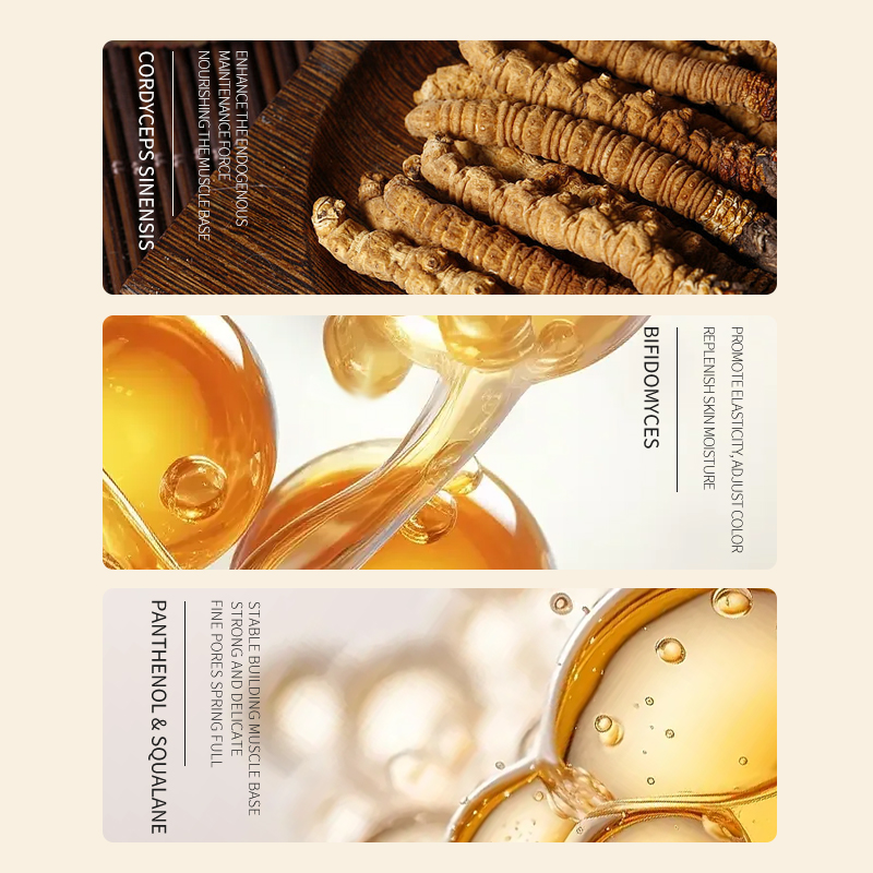 OEM/ODM Natural Wild Ginseng Skincare 7Pieces Set, Face Care Anti Age Whitening Serum Skin Care Kit